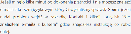 Odbiór Zakupionego Kursu Szkolenia Językowe Będzin